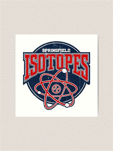 "Springfield Isotopes Baseball Logo Sticker" Art Print for Sale by Gretaridget67 | Redbubble