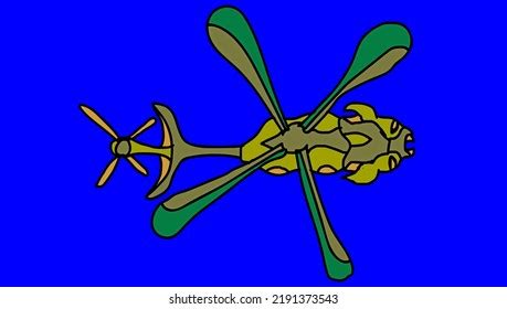 Dragonfly Insect Helicopter Design Stock Illustration 2191373543 ...