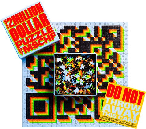 The Two Million Dollar Puzzle by MSCHF - 500 Piece Jigsaw Puzzle for Adults, Last Day to Redeem ...