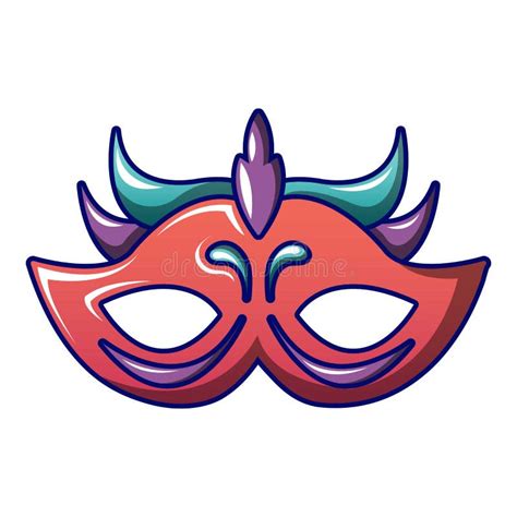 Opera Mask Icon, Cartoon Style Stock Vector - Illustration of flyer ...