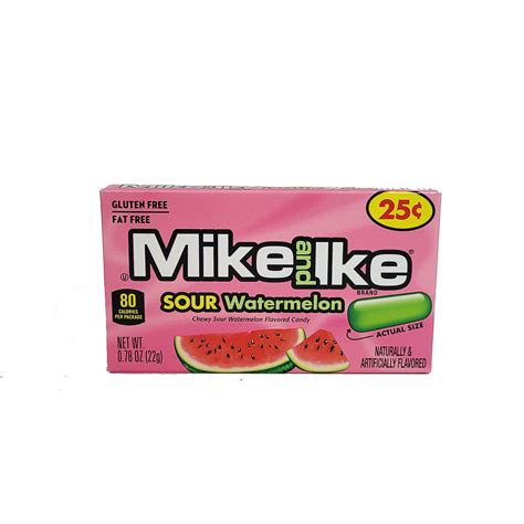 Mike and Ike Sour Watermelon - Mini Box - Pixies Candy Parlour