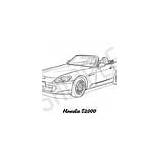 HONDA S2000 Coolest Car Adult Coloring Page Printable Pages  sketch template