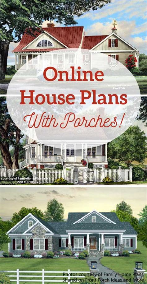 House Plans Online with Porches | House Building Plans | House Design ...