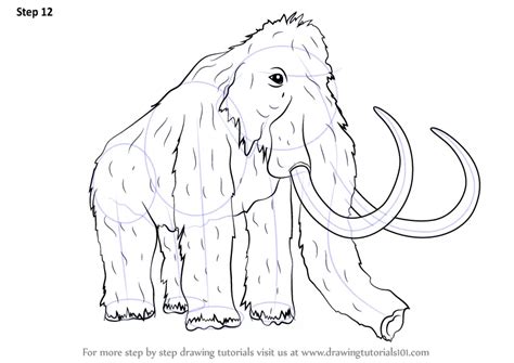 How to Draw a Woolly mammoth (Other Animals) Step by Step | DrawingTutorials101.com