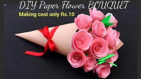 How To Make Paper Flower Bouquet For Birthday | Best Flower Site