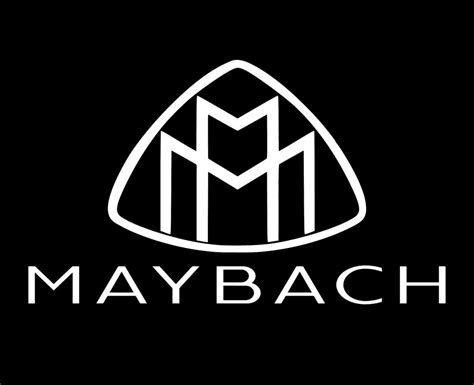 Maybach Brand Logo Car Symbol With Name White Design German Automobile Vector Illustration With ...