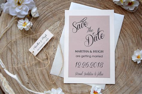 Semi-Custom Elegant Wedding Save The Dates