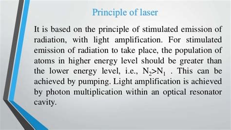 Laser in physics