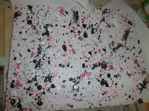 Pink splatter painting. | Paint splatter, Painting, Artwork