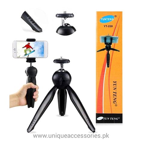 Mini Tripod Stand with Mobile Holder - Unique Accessories