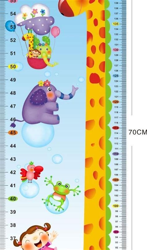 Eye Catching Printable Growth Charts Printable Height Chart Classroom ...