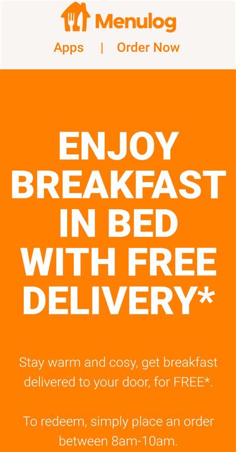 DEAL: Menulog - Free Delivery at Breakfast between 8am and 10am ...