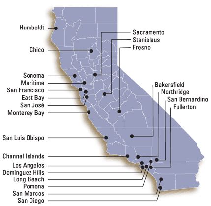 California Colleges - CSU Campus Locations