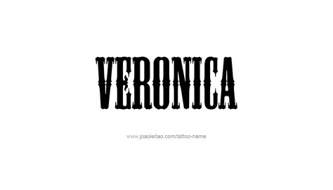 Veronica Name Tattoo Designs