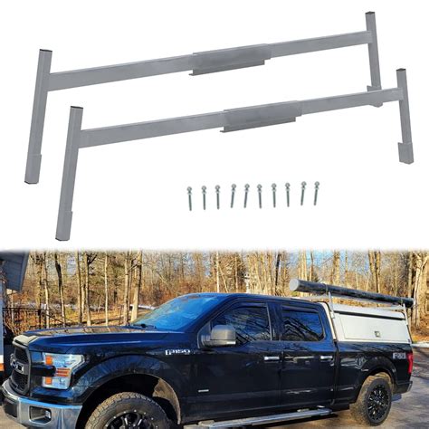 Buy Aluminum Truck Cap & Topper Ladder Roof Rack for Pickup Camper ...