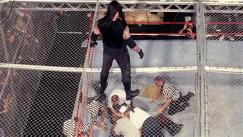 PHOTOS: Mankind And Undertaker's Epic 1998 Hell In A Cell Match