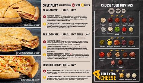 Debonairs Pizza Menu and Prices South Africa