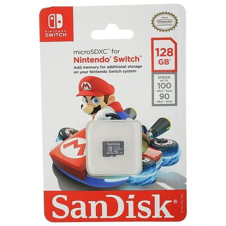 SanDisk Nintendo Switch 128 GB Micro SD Card, SDSQXBO-128G-AWCZA - Walmart.com