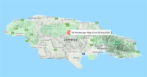 Jamaica Earthquakes Archive: Past Quakes on Friday, January 6th, 2023