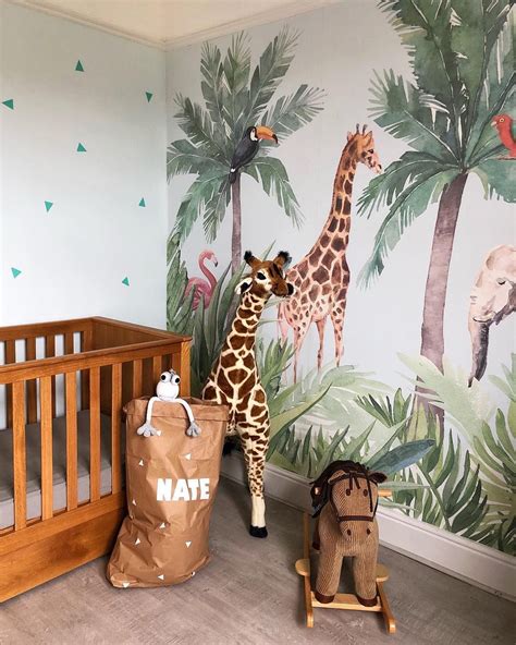 Introduce an engaging art piece into your child’s nursery with our Watercolour Jungle Nursery ...
