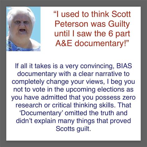 RE: The A&E Documentary ‘The Murder of Laci Peterson’. : ScottPetersonCase