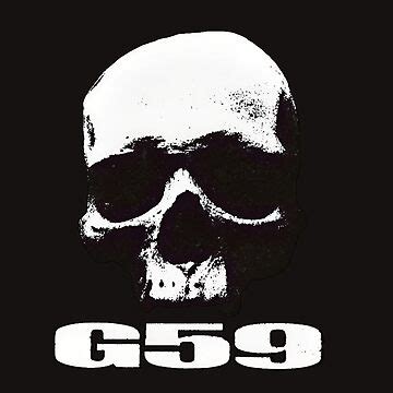 "G*59 / G59 / GREY*59 SKULL BLACK AND WHITE LOGO" Sticker for Sale by Suicideboy-g59 | Redbubble