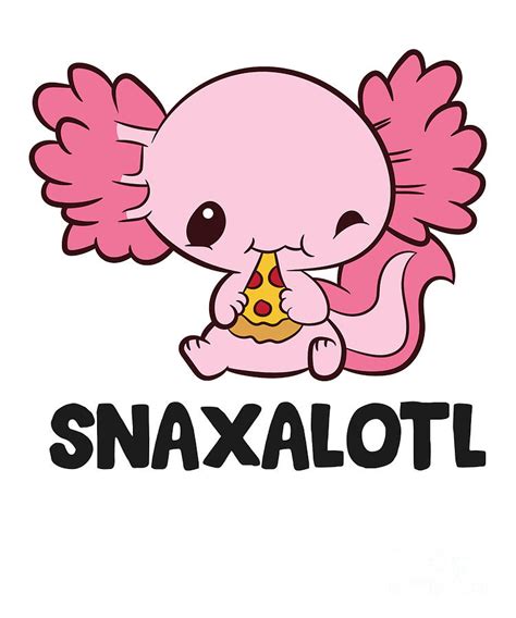 Snaxalotl Love Axolotls Cute Axolotl With Pizza Tapestry - Textile by EQ Designs - Pixels