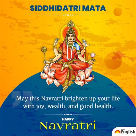 Happy Navratri Day 9 Worship Maa Siddhidatri Significance Puja | Images and Photos finder