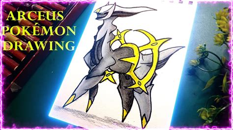 Arceus drawing - how to draw Pokémon | arceus | easy drawing step by step | oil pastel color ...