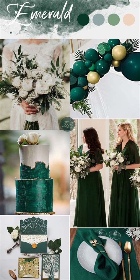 Emerald green wedding Theme | Dresses Images 2022