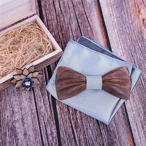 Wooden Floral Bow Tie | Muduh Collection