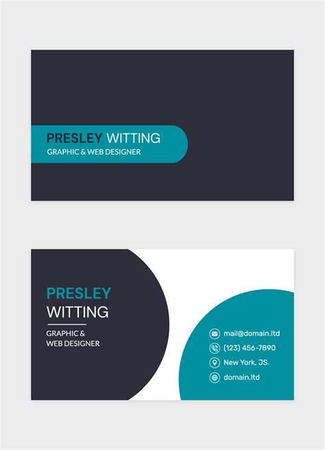 Visiting Card Design For Graphic Designer