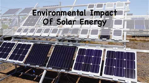 Environmental Impact of Solar Panels - YouTube