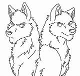 Anime Coloring Pages Wolf  Earth sketch template