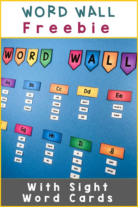 You'll love this Free Word Wall Set. Create a colorful word wall set with this free bulletin ...