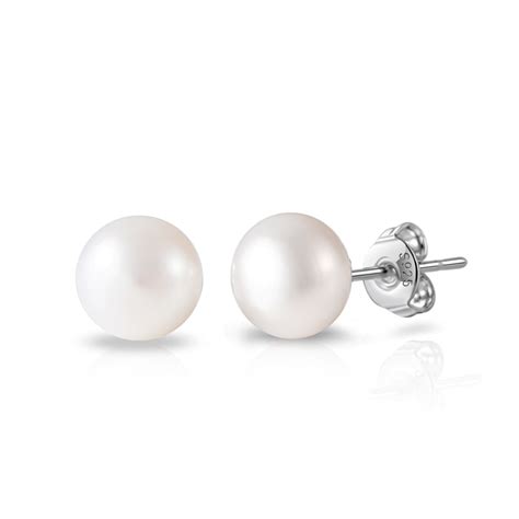 Sterling Silver Pearl Earrings by Philip Jones Jewellery