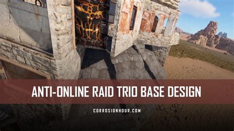 Anti-Online Raid Trio RUST Base Design - Trio Base Designs