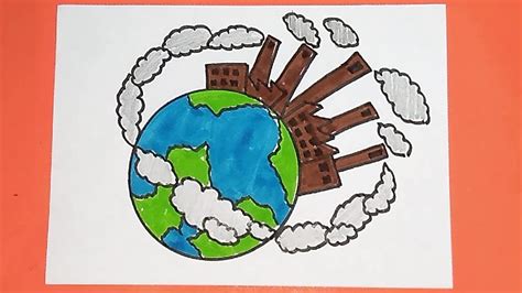 Polluted Earth Drawing