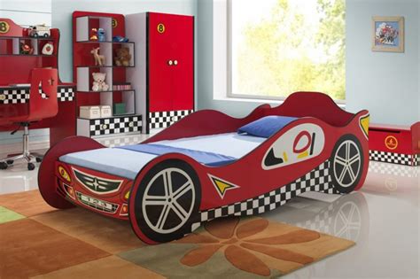 Colin Twin Red Race Car Bed - CB Furniture