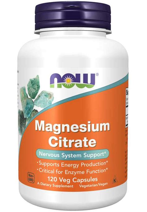 NOW Magnesium Citrate 400 mg – Supplement First