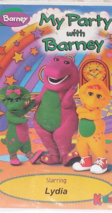 My Party With Barney Vhs Poster