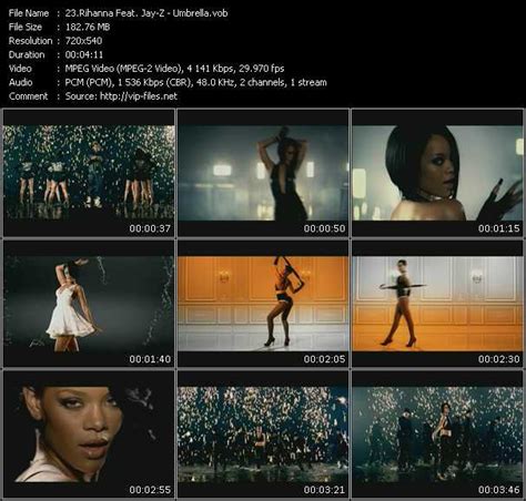 Rihanna Videos. Download Rihanna Feat. Jay-Z Music Video Umbrella