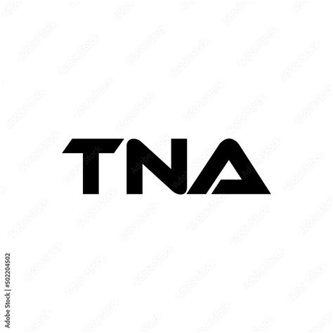 TNA letter logo design with white background in illustrator, vector ...