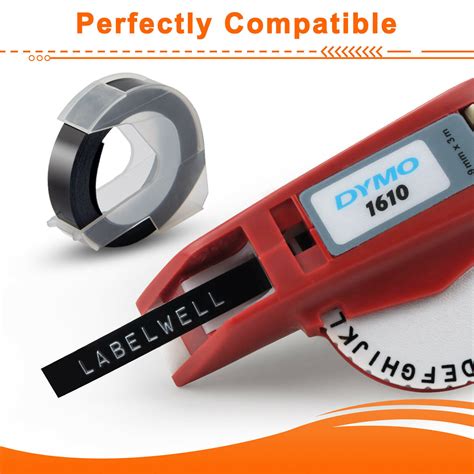 Dymo Embossing Label Maker with 5 Color Label Tapes 3/8" Dymo Omega Xpress Maker - Copywrite ...