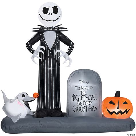 Blow Up Inflatable Jack Skellington Inflatable Outdoor Yard Decoration ...