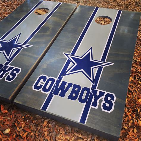 Dallas Cowboys Cornhole Set With Bean Bags | Cornhole designs, Cornhole boards designs, Painted ...