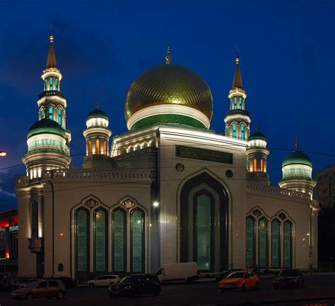 Moscow Cathedral Mosque, Russia. | Mosque architecture, Moscow cathedral, Mosque