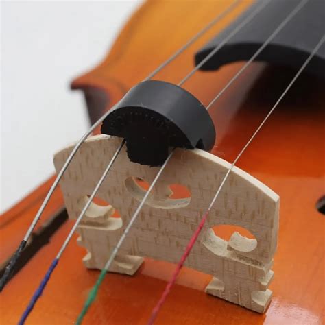 Violin Practice Mute Vilon Parts 1pcs Black Rubber Violin Mute/Silent ...