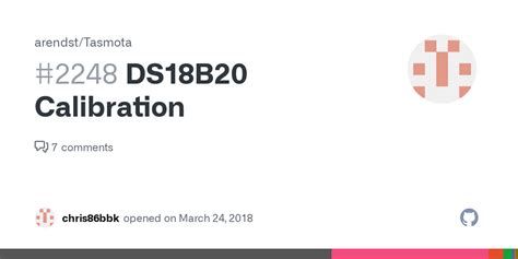 DS18B20 Calibration · Issue #2248 · arendst/Tasmota · GitHub