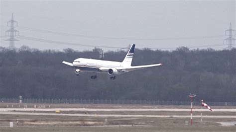 -Hard Landing- Privilege Boeing 767 Approach and landing at Dus Airport ...